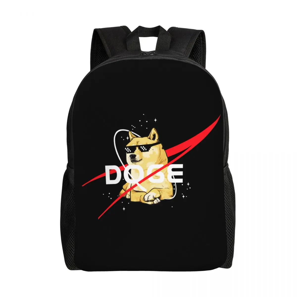 

Space Doge Backpack for Women Men Waterproof College School Cheems Dog Shiba Inu Meme Bag Print Bookbag