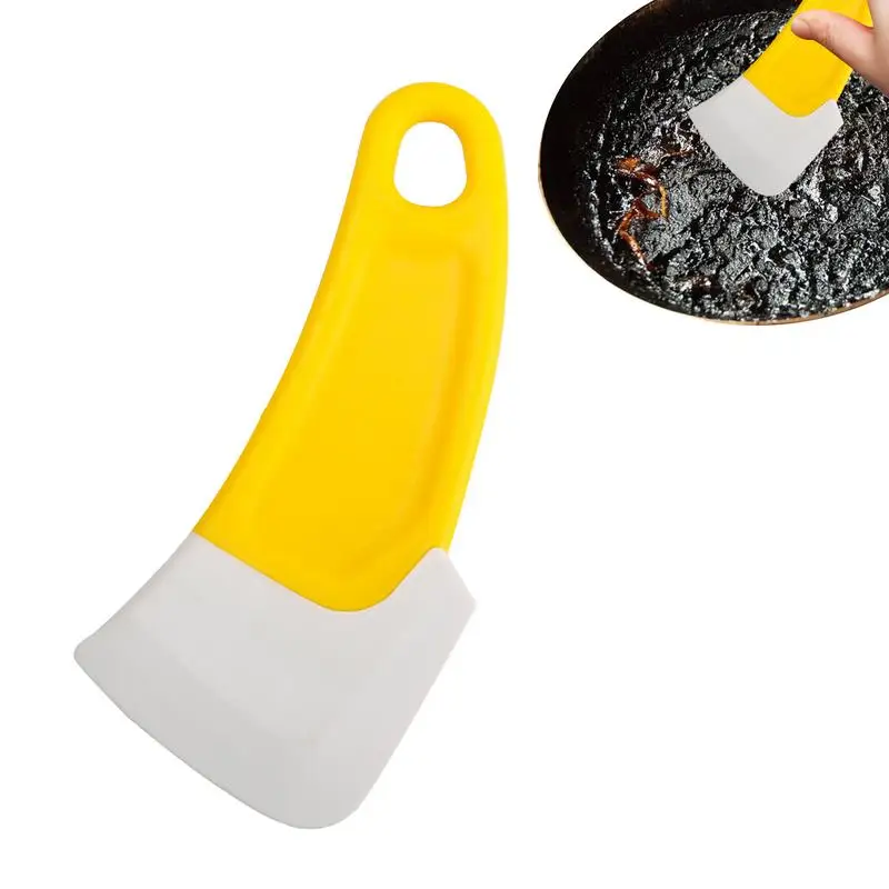 

Silicone Soft Scraper Pan Cleaning Scraper Kitchen Dirty Fry Pan Dish Scraper Non Scratch Cleaning Brush Kitchen Cleaning Tools