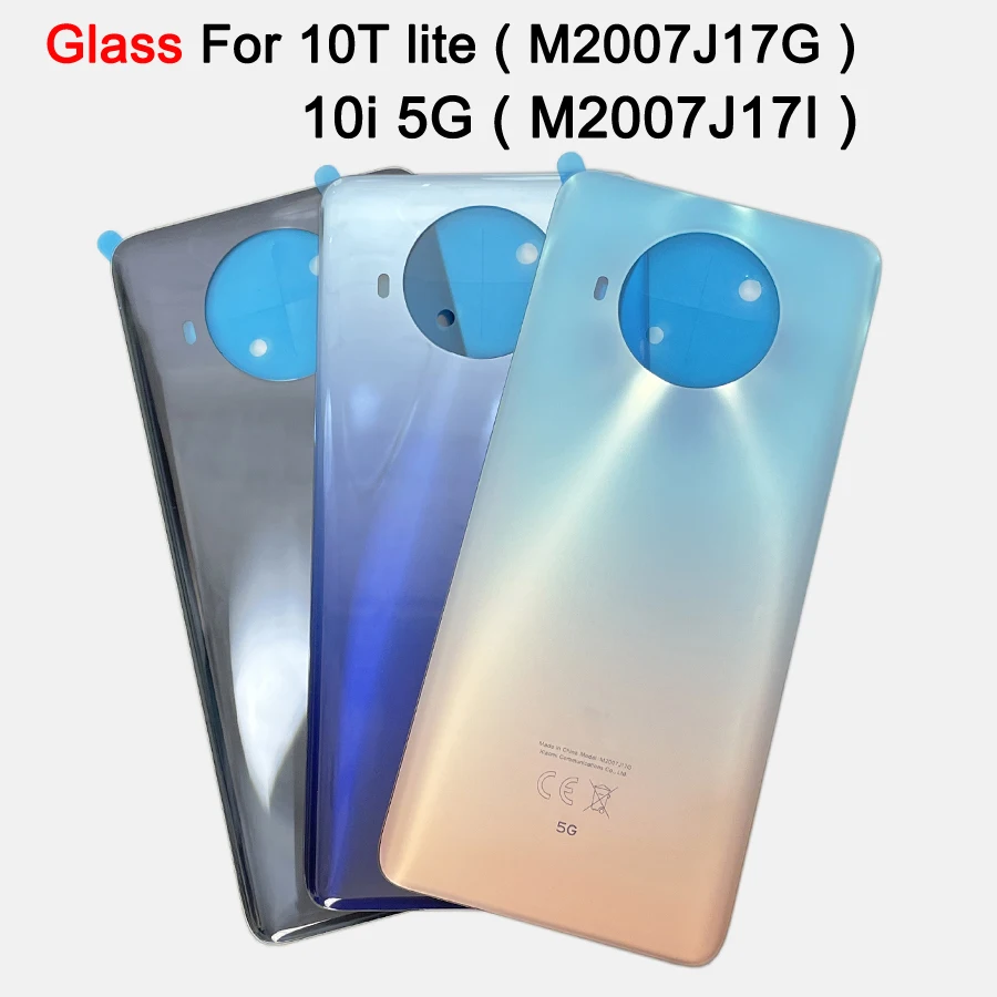 

A +++ для Mi 10T Lite задняя крышка аккумулятора MI10i задняя крышка стекло для Mi10T lite 5G задняя крышка Замена заднего корпуса