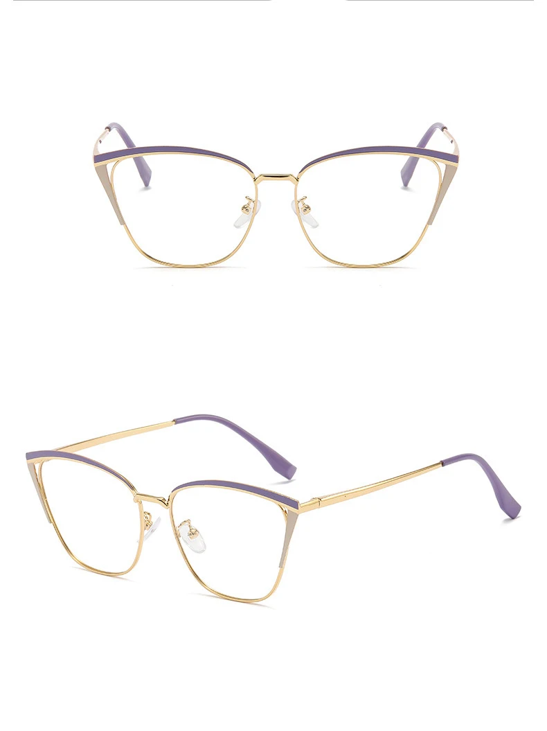 R56771 Mode Cat Eye Aushöhlen Presbyopie Brillen Dioptrie + 0,5 ~ + 3,0 Frauen Neue Metall Farbige Augenbraue Rahmen Lesebrille – Detail 15