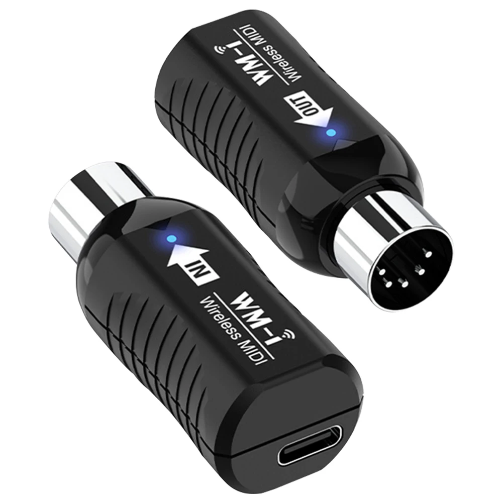 Wireless MIDI Adapter Plug and Play Support Mini Wireless Transmission MIDI System Midi Wireless System for Electric Guitar