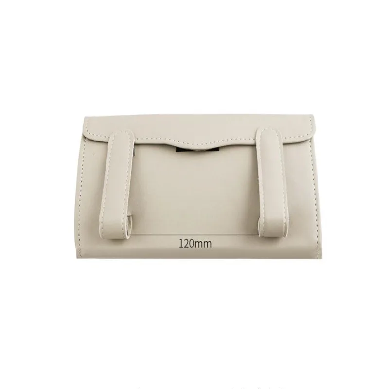 Neue Weiche Leder Auto Tissue Box Auto Sonnenblende Typ Block Hängen Container Handtuch Serviette Halter Papier Rack Organizer Lagerung Tasche – Detail 10