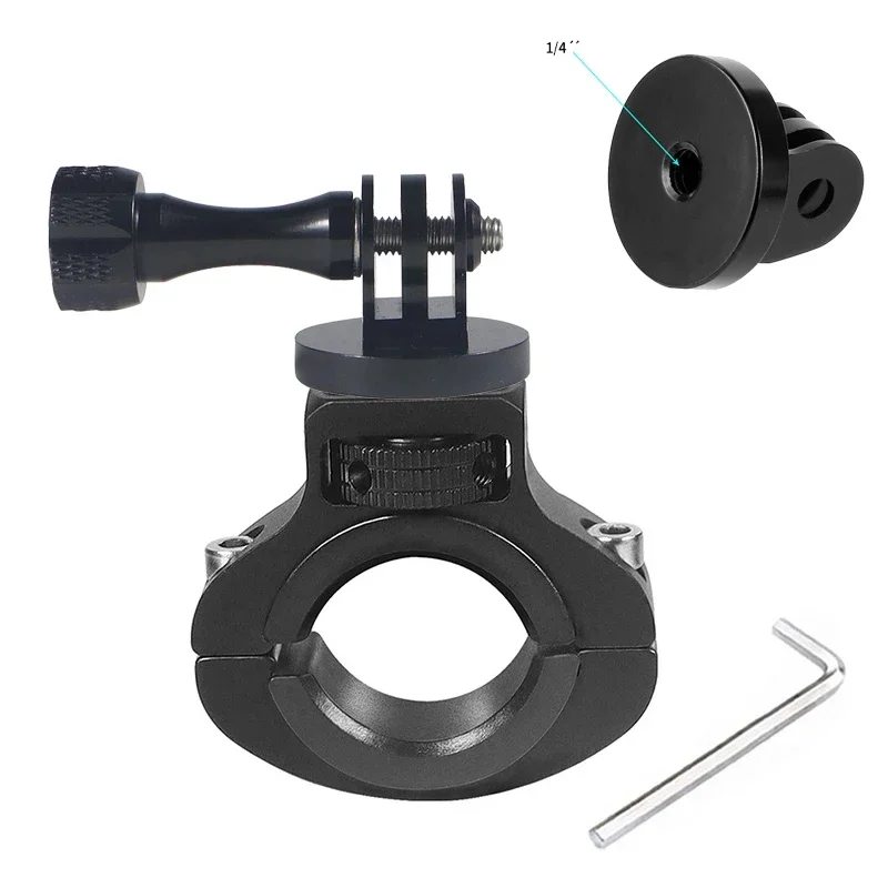 Aluminum Alloy Handlebar Mount Bicycle Metal Holder for Gopro Hero 13 12 11 10 9 8 7 Insta360 SJCAM AKASO DJI Osmo Action Camera