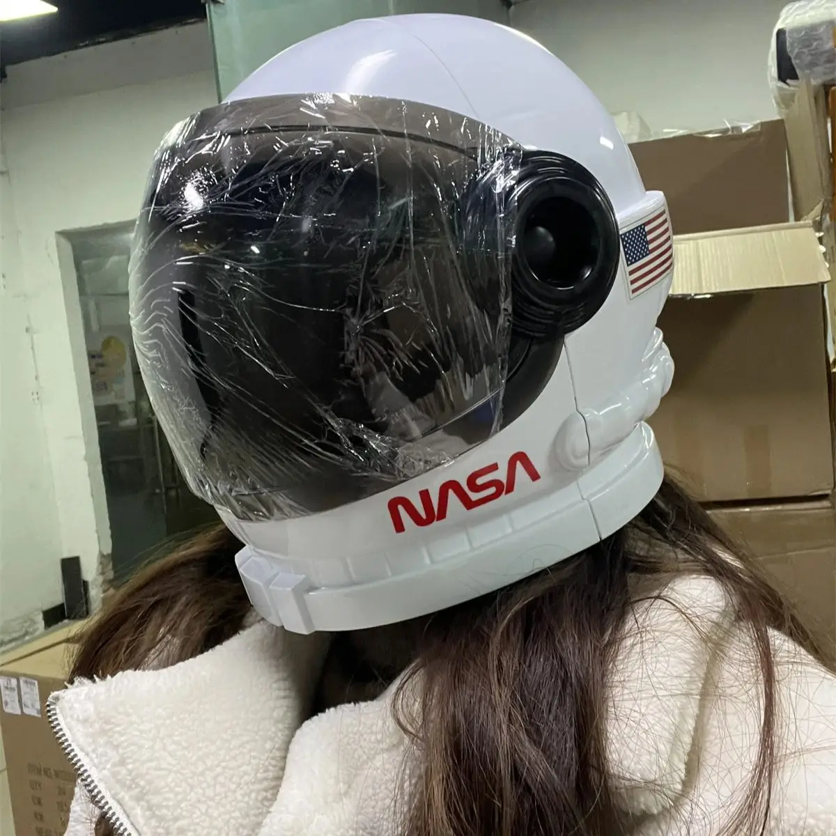 Na-sa-Casque d'Astronome avec Visière Mobile, Masque Spatial Cosplay, Costume Cos pour Adultes, Enfants, Garçons, Cadeau d'Anniversaire, Chambre d'Irritation Sв