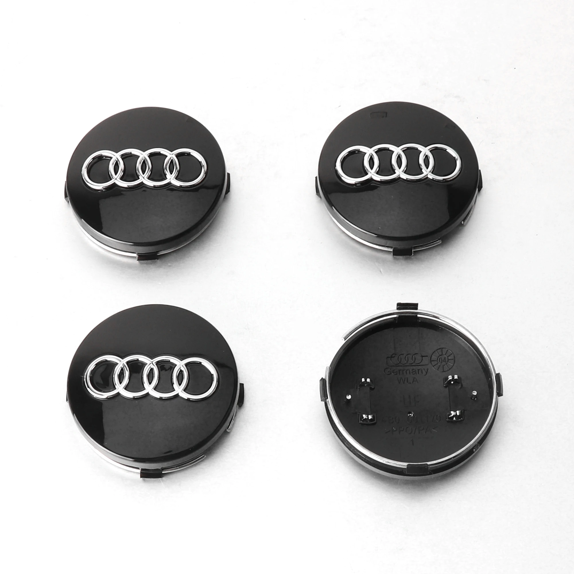 4-Piece 59mm Car Wheel Center Hub Cap Badge Cover Accessories