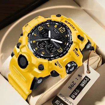 Teenage Men's Junior High School Student Fashion Trend Black Technology Sports Glow Men's Electronic Watch 1