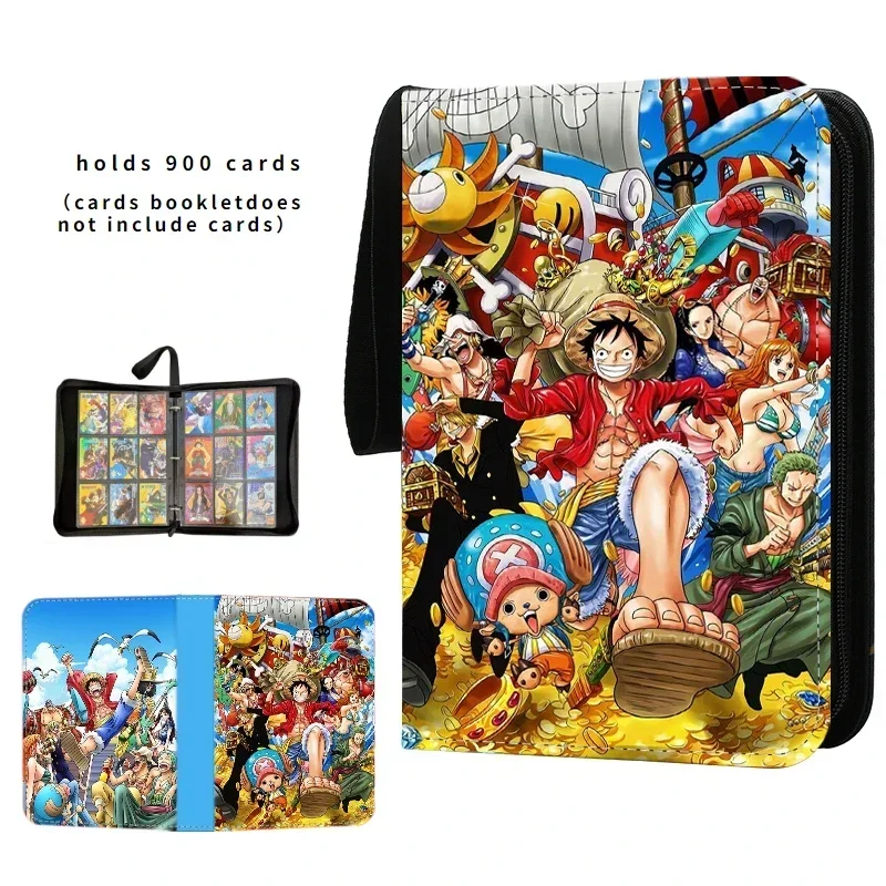 Anime One Piece Luffy Zoro Card Book Pu Super Large Capacity Card Binder Display Game Collection Kids Toy Gift 40-900pcs