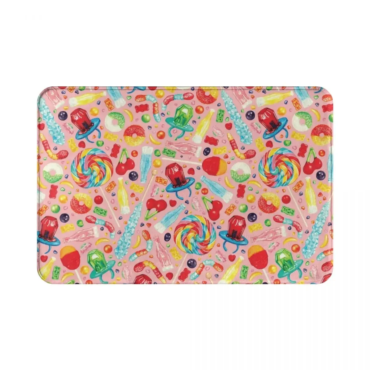 

Candy Collection Polyester Doormat Rug carpet Mat Footpad Anti-slip Washable Entrance Kitchen Bedroom balcony toilet 40*60cm