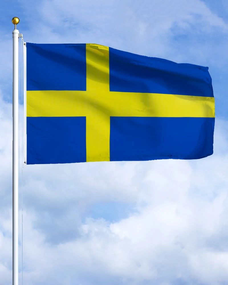 

60 × 90 90x150 120 × 180 см Шведский флаг-эмблема Sverige, полиэстер, печатный баннер, гобелен для декора