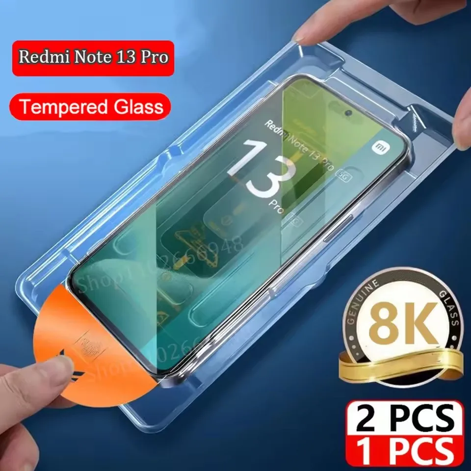 Premium Tempered Glass Screen Protector with Oleophobic Coating - Dust-Free Packaging