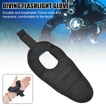 

New Scuba Diving Flashlight Glove for Left/Right Hand Adjustable Strap Fix Flashlight Holder Keep Hands Free Diving Accessories