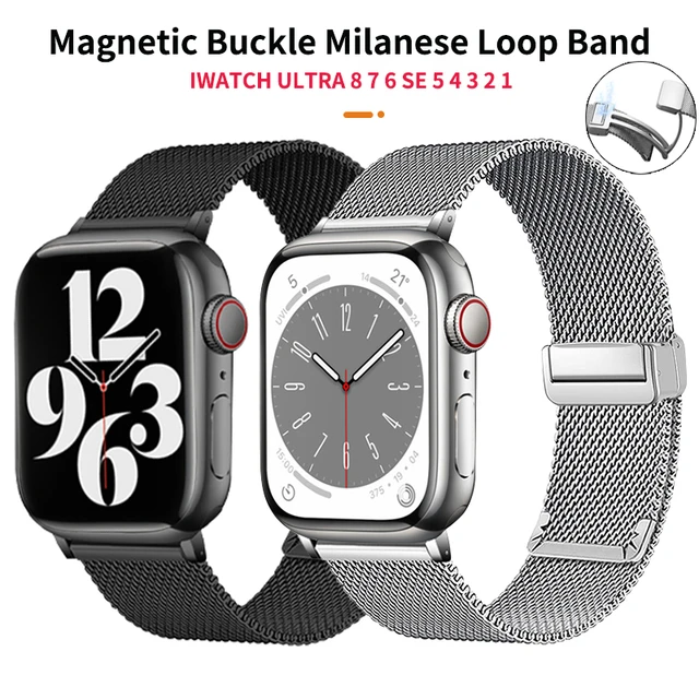 WINGLE for Apple Watch Ultra 2 Band 49mm Series 9 8 7 45mm 44mm 42mm Men,  Strong Magnetic Bands Bracelet Adjustable Silicone Sport Strap for iWatch