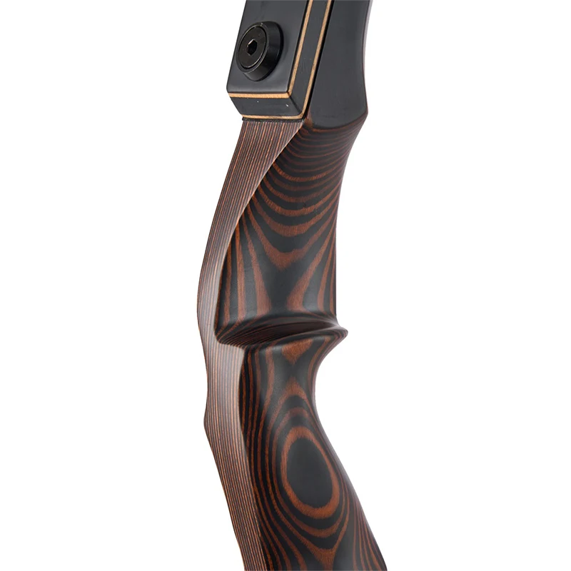Archery 60" Wooden Hunting Recurve Bow, Traditional Lamination Hunting Bow, Outdoor Shooting Longbow Gifts, 30-60lbs Set 4