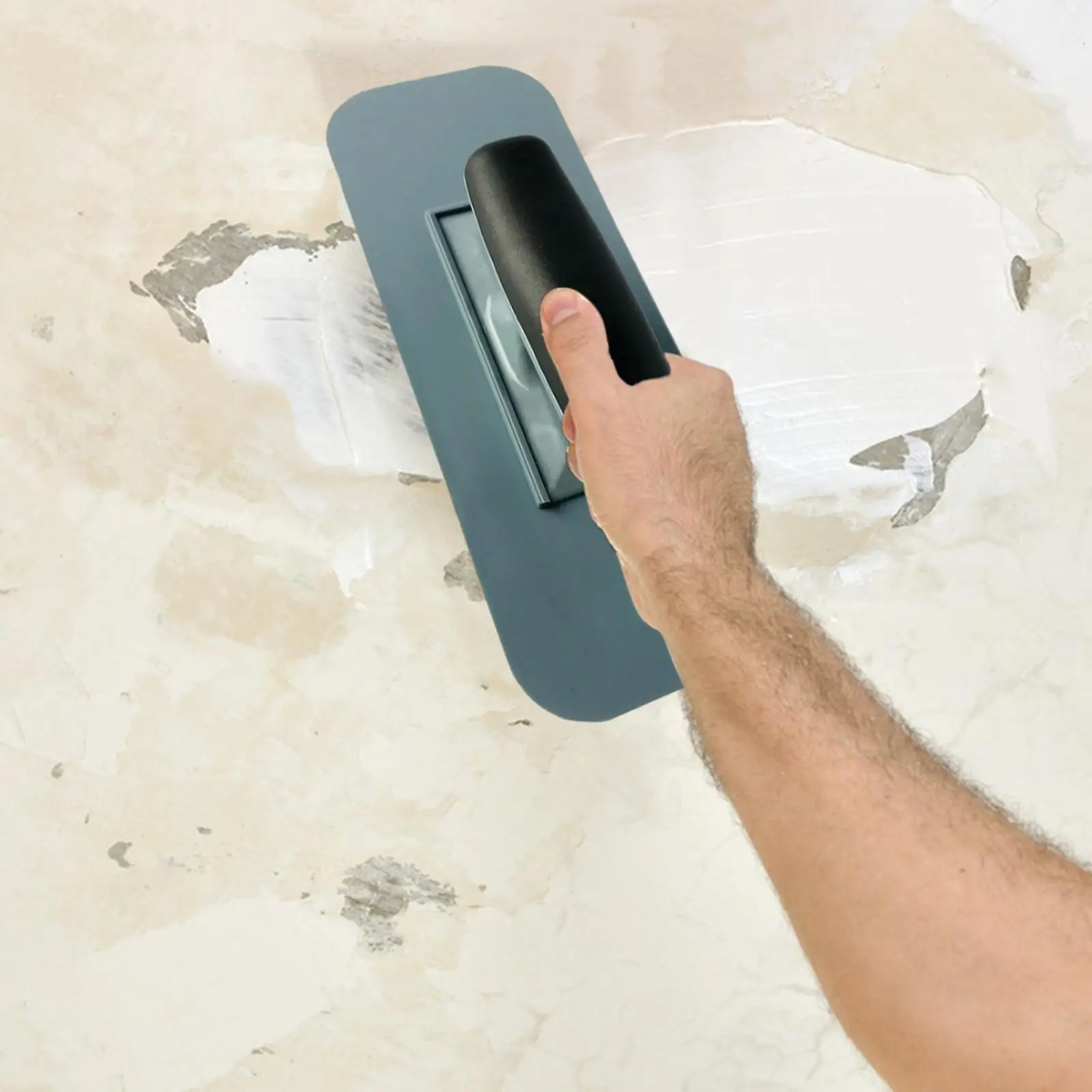 Finishing Trowel with Handle Scraping Cement Concrete Trowel for Stucco Plasterboard Tile Flooring Concrete Lining