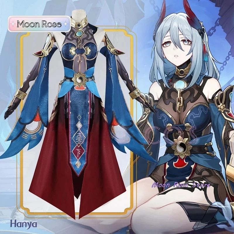 

Hanya Cosplay Costume Honkai Star Rail Carnival Uniform Wig Anime Halloween Costumes Men Game Character Outfits