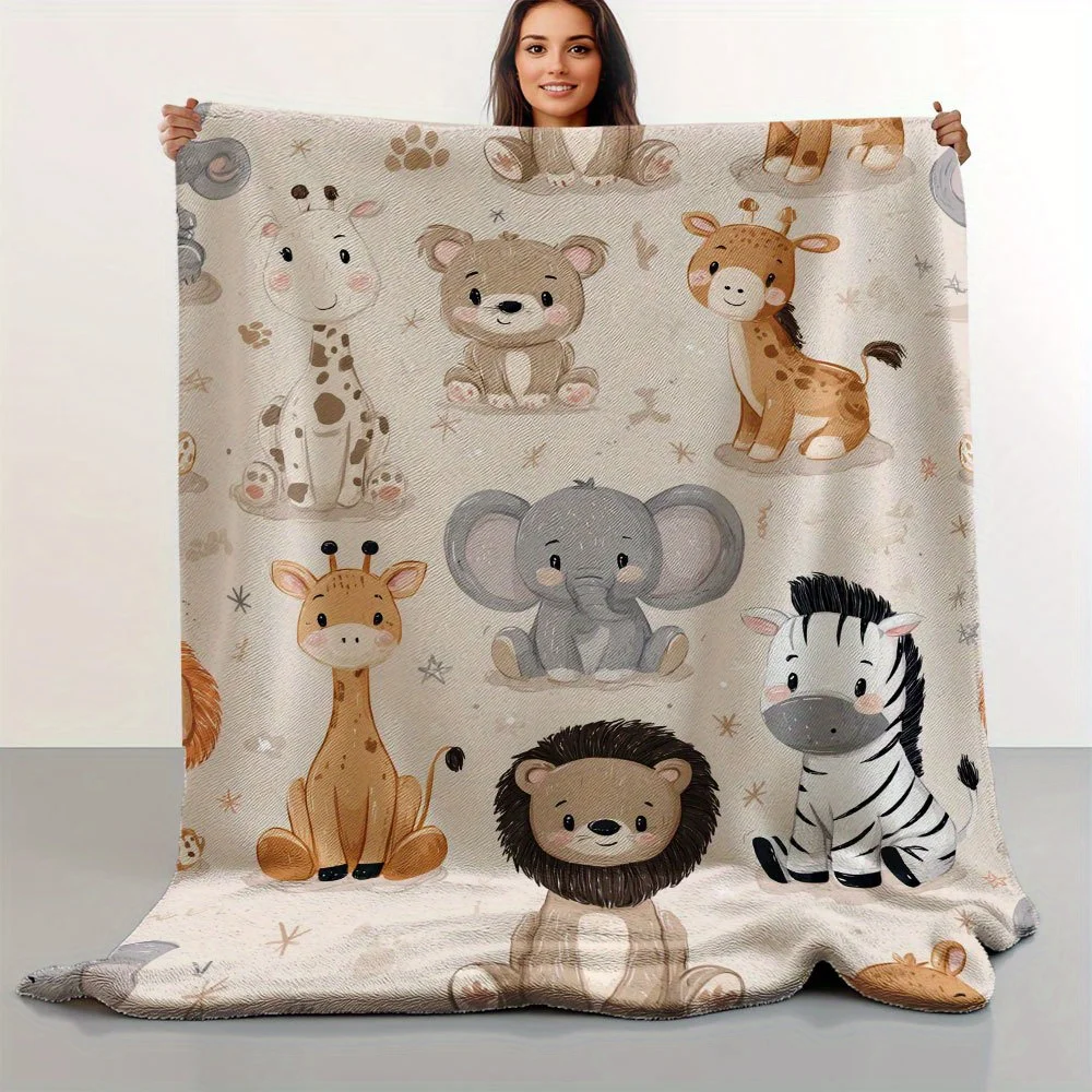 Adorable Safari Fleece Blanket 1