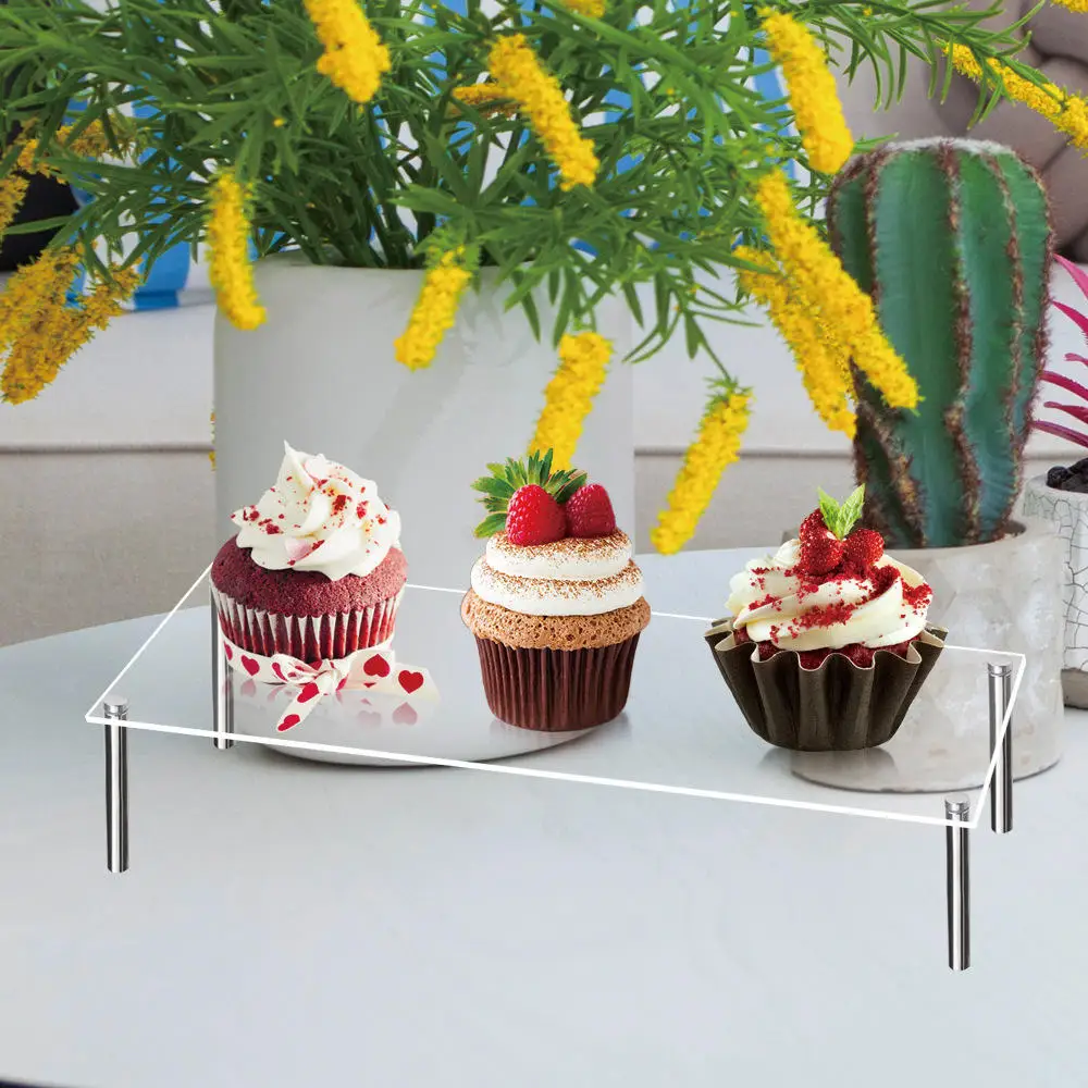 Clear Acrylic Cupcake Stand Handicraft Display Stand Wedding Birthday Place Setting