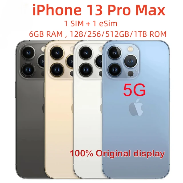 Apple Iphone 13 Pro Max Mobile Phones128 256gb Rom 6 7 Genuine Super Retina Oled 6gb.jpg