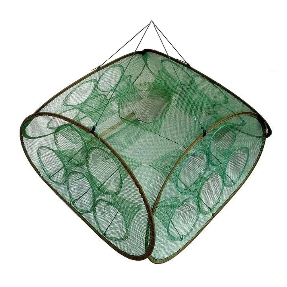 21Gat Fish Twisted Portable Hexagon Fish Networks Casting Nets