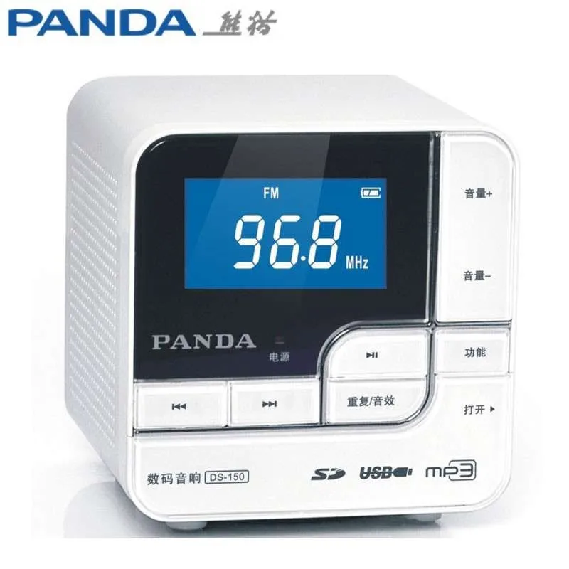 

Стереоколонка PANDA DS-150 FM с поддержкой TF-карты/USB-накопитель, mp3-плеер с объемным звучанием на 360 градусов, Бумбокс HiFi Soundcore для музыки, Новинки