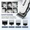 Kemei Professional Electric Hair Clipper Adjustable Electric Hair Clipper Men's Powerful Beard Rechargeable Hair Clipper KM-809A 4