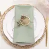 6pcs Wedding Napkins 43x43cm Square Dinner Table Twill Green Napkins Cloth Table Mat Tea Towl Home Christmas Party Decoration 3