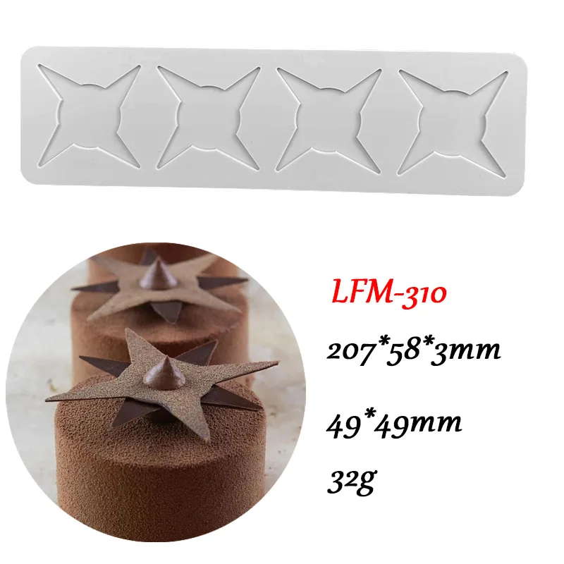 Chinoiserie Pavilion Swan Flower Leaf Lace Silicone Mold DIY Sugar Pad Thin Chocolate C... - SKU FLSM2153 - UGI Packaging