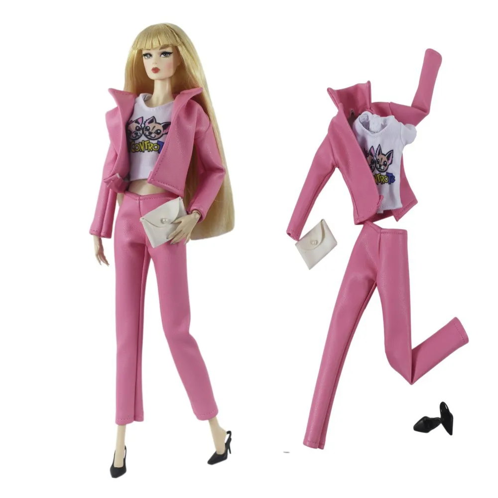 

Fashion cool Outfit d Set for 30cm Girl BJD Barbie Blyth 1/6 MH CD FR SD Kurhn Doll Clothes Figure Toy Accessories