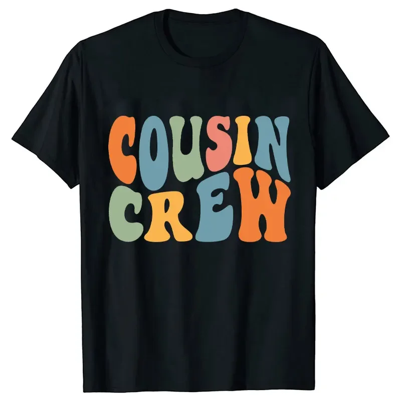 Matching Family Outfits Cousin Crew Graphic Tops Girls Family Birthday Party T-shirt Unisex Child Clothing Short Sleeve Tees - 3