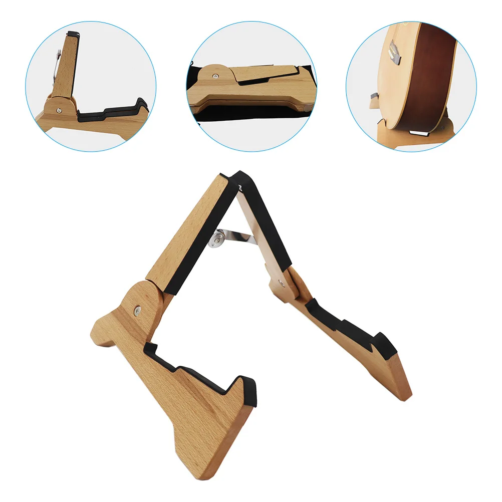 

Guitar Stand Wooden Guitar Rack Ukulele Storage Holder Instrument Storage Holder