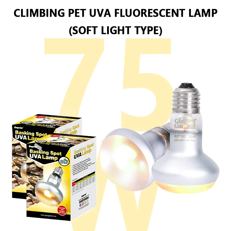 Pet Heating Lamp UVA Day Night Amphibian Amphibian Snakes Lamps Heat Reptile Bulb Lights 25W 50W 75W 100W Reptiles Lighting