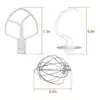 3pcs Mixer Replacement Set Flat Beater K45WW Wire Whip Dough Hook Mixer Accessories for K5SS KP50 KPM5 KSMC5 6