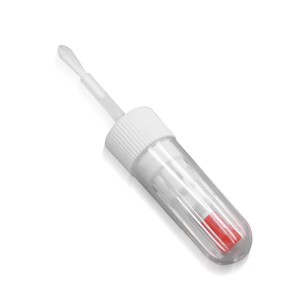 100pcs/lot (without printing) Kimcci Dotted Pen+Drawing Pen Nail Art Tools 2 IN 1 Needle Brush Dual-use  Empty Bottle 6