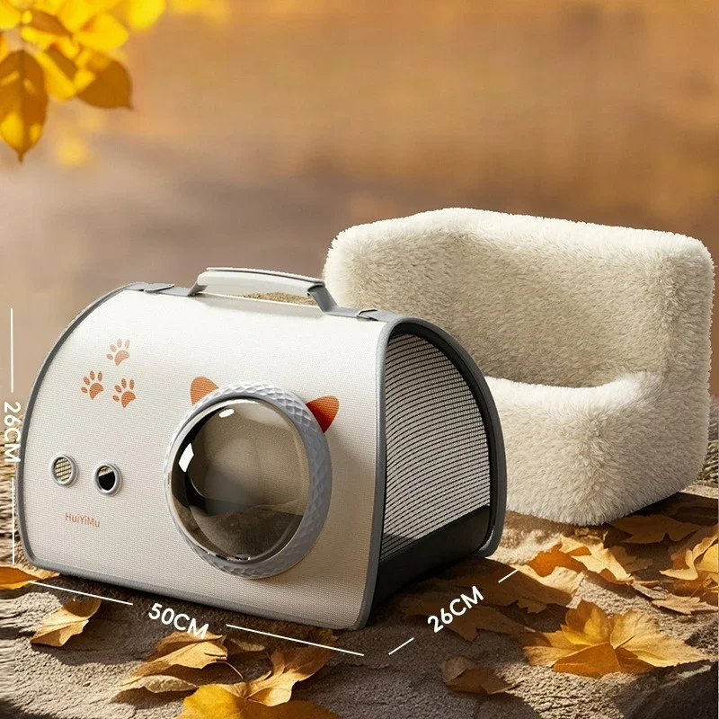 Winter Pet Carrier Backpack Portable Airline Approved Stress Relief Capsule for Cats and Small Dogs Travel Shoulder Bag