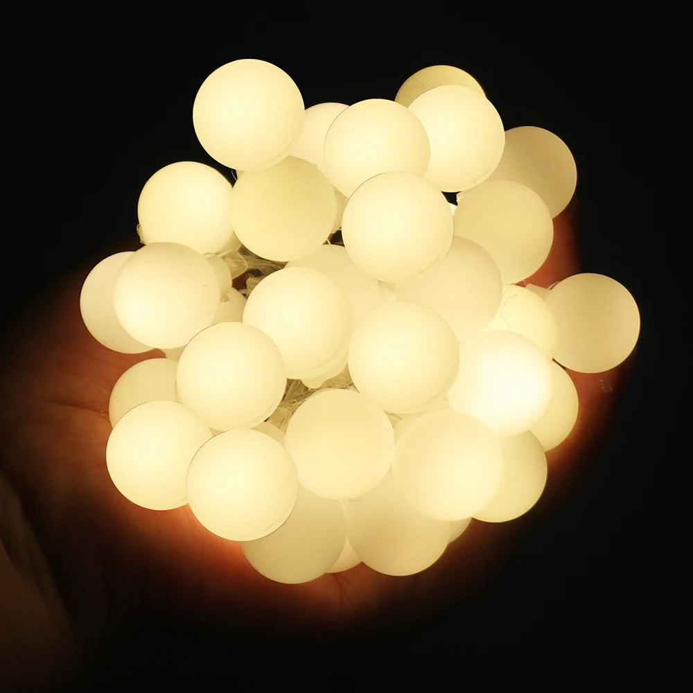 5V 1.5m 3m 6m10m Bubble Ball LED String Fairy Light USB/Battery Powered Warm White/RGB Wedding Christmas Party Home Decoration