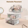 Transparent Diamond Makeup Organizer Case Luxury Drawer Cosmetic Storage Box Acrylic Lipstick Container Vanity Dresser Organizer 2