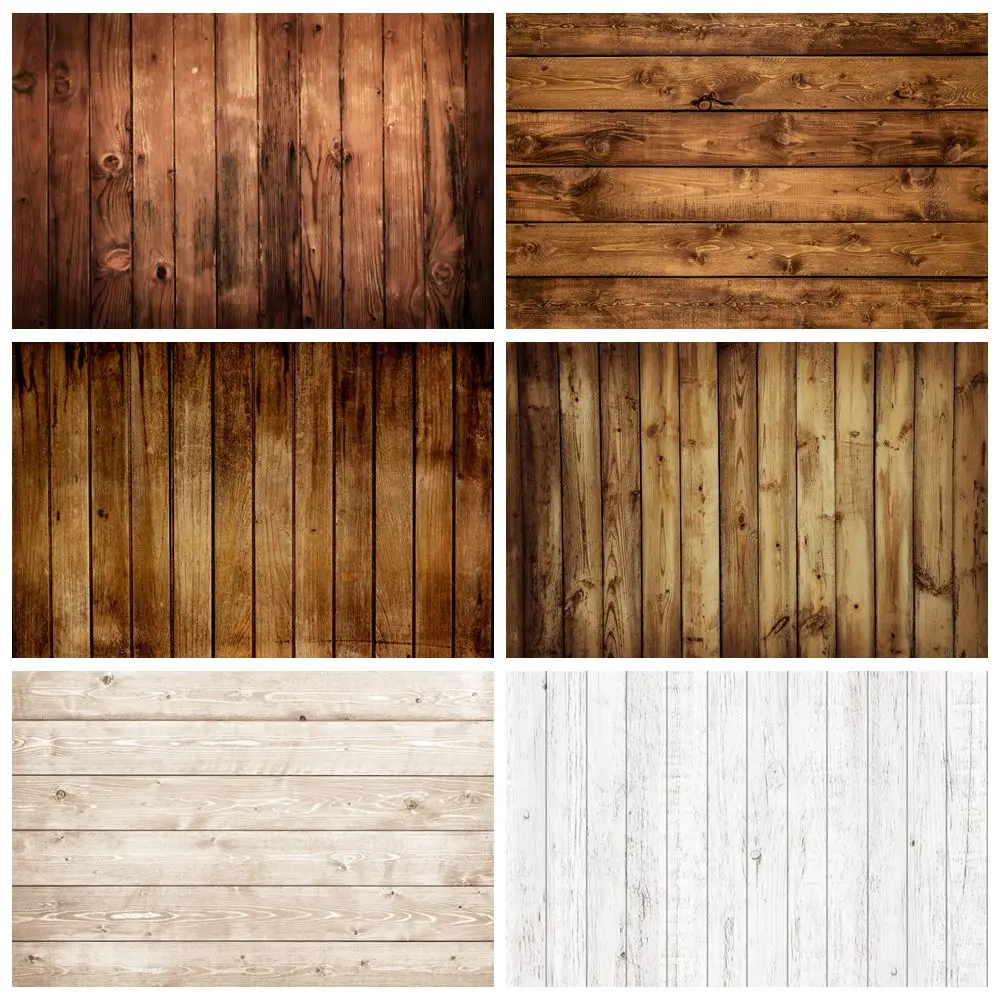 Rustic Wood Backdrop Retro White Brown Wooden Background for Photography Banner Baby Shower Birthday Party Kid Pet Photo Shoot photo backdrop