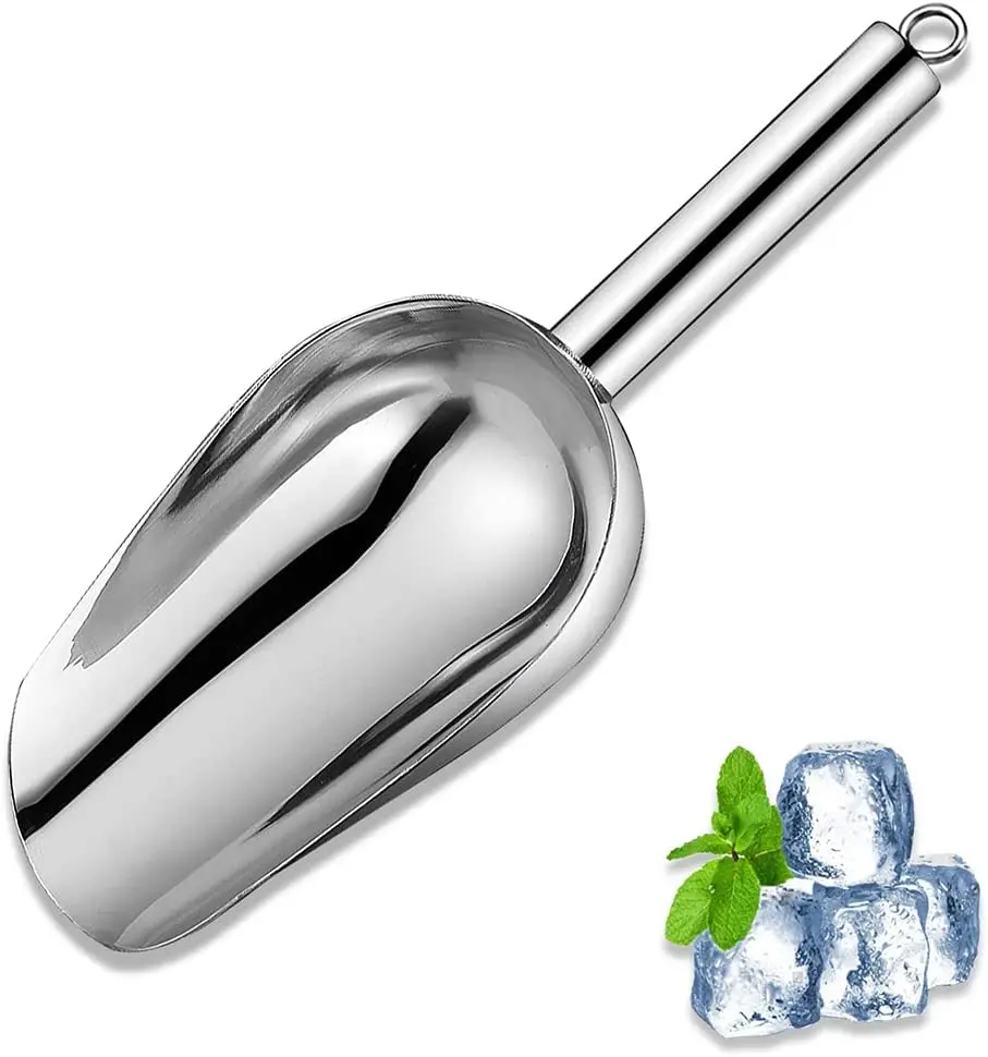 6 Oz Metal Ice Scoop Kitchen Ice Scooper for Ice Maker Small Food 6 Oz Metal Ice Scoop Kitchen Ice Scooper for Ice Maker Small Food