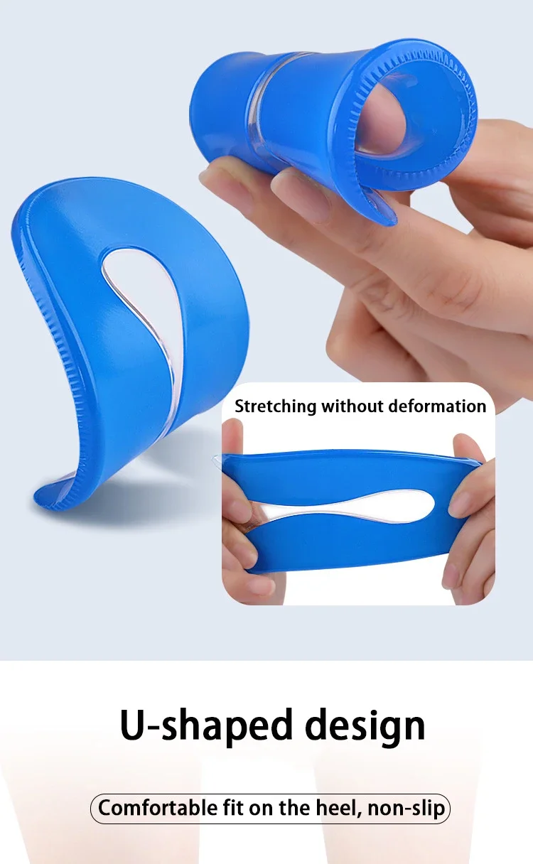 Silikon Stoßdämpfende Schuhpolster Fersen Einlegesohlen Plantarfasziitis Linderung Selbstklebendes Gelkissen Fußschmerzen Fersenschutz136 – Detail 5