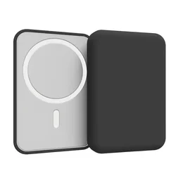 New For Apple Magsafe External Battery Case Wireless Magnetic Battery Cover Black All-inclusive Shockproof PC Hard Accessories