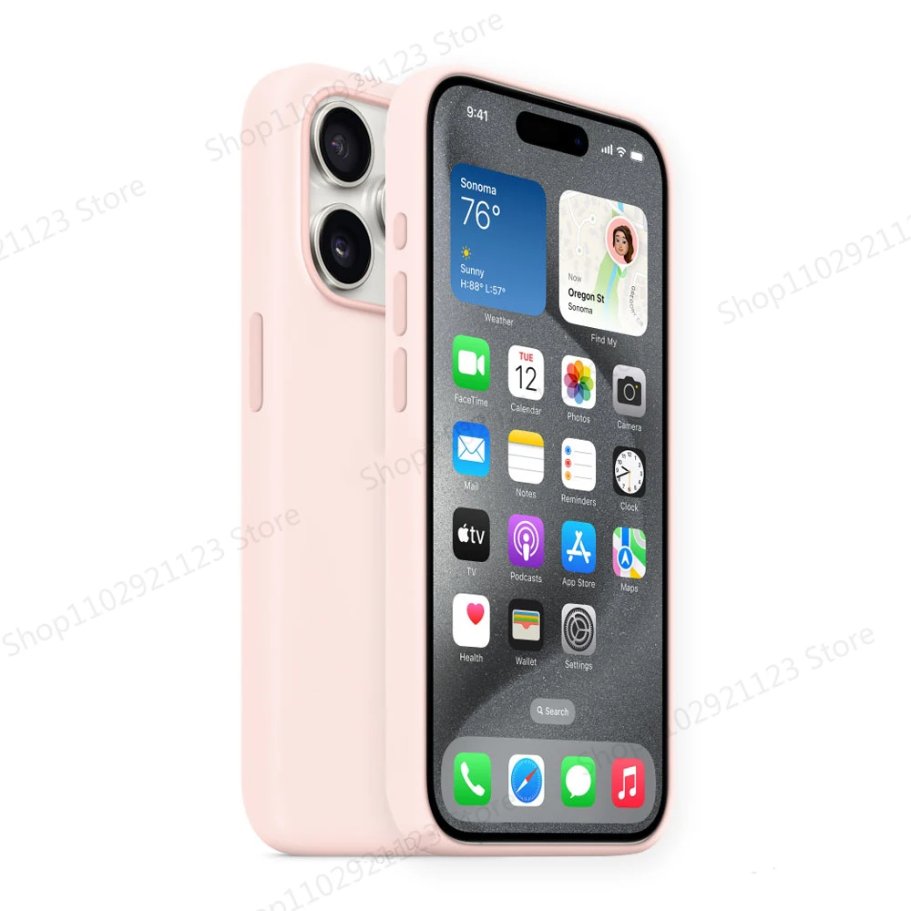 MagSafe Flüssiges Silikon Magnet-Hülle für iPhone 15, 14, 13 Pro Max – Kabelloses Laden, Vollständiger Schutz