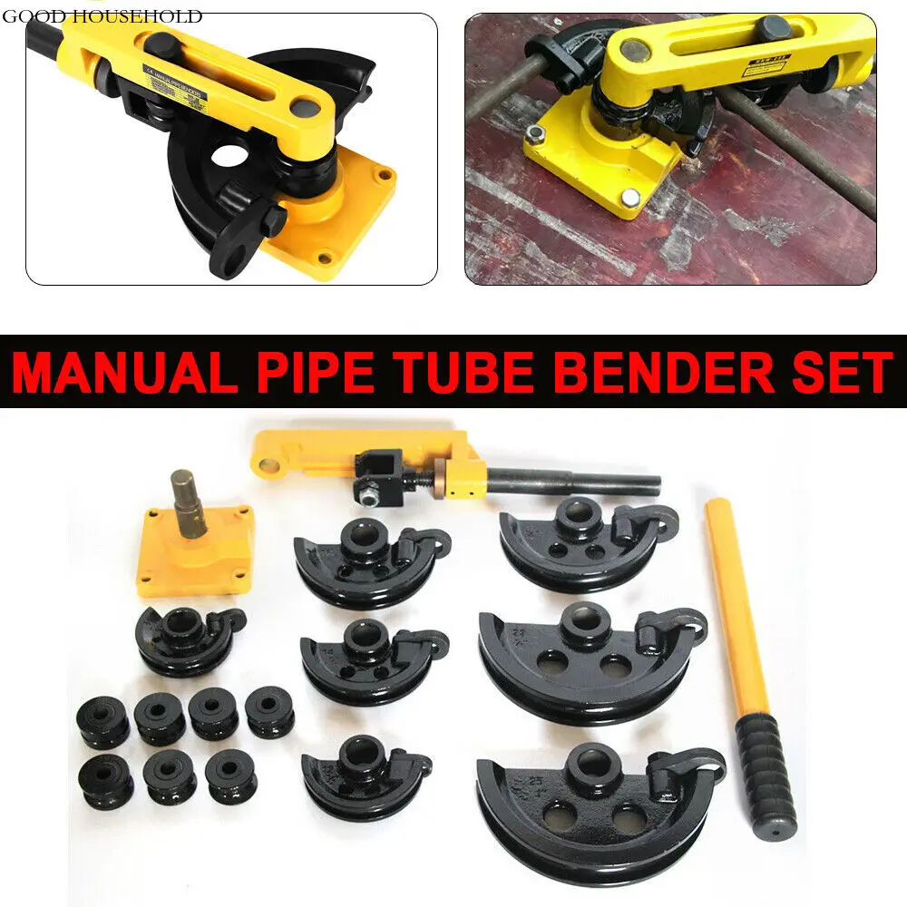 Muslimate-Manuelle Stahlrohr Rohr Biege Maschine 10-25Mm Rohr Biegung Mit Matrizen Stahl