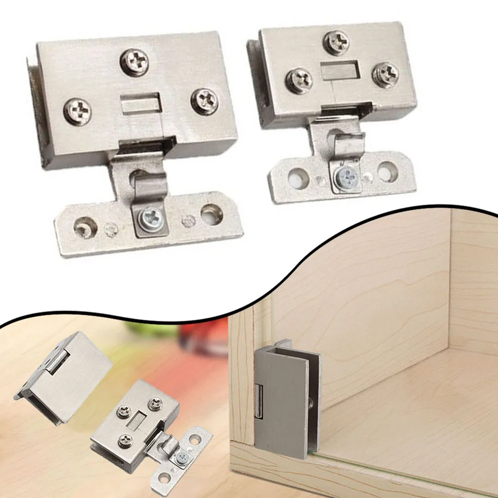 47mm 57mm Glass Cabinet Door Hinges Bathroom Shower Door Hinges Glass Pivot Hinge Furniture Wine Cabinet Clips