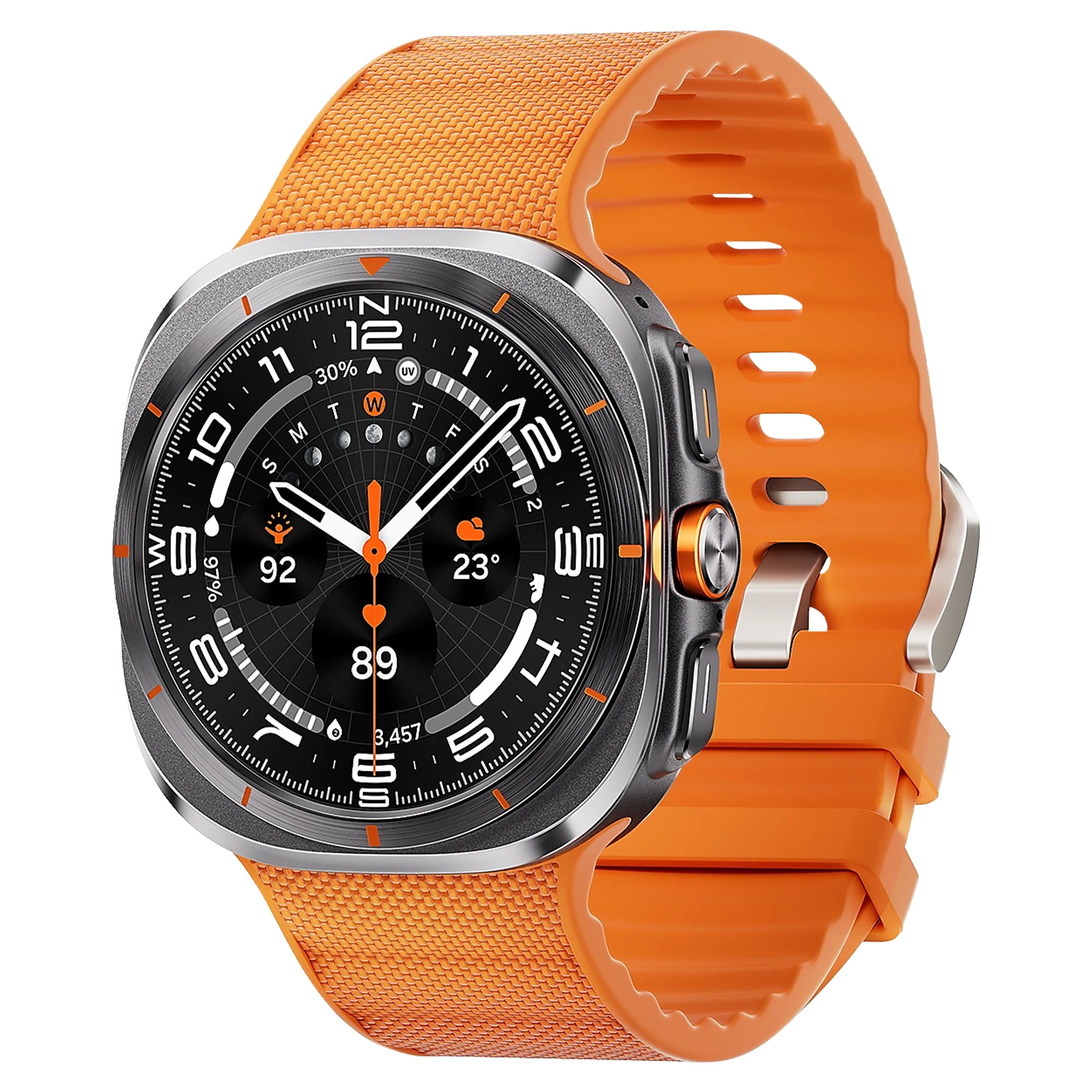 Premium Silicone and Nylon Watch Band - Functional Strap