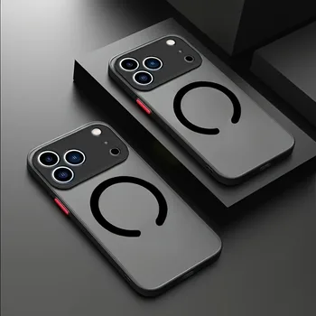 Translucent Magnetic Armor Phone Case For iPhone