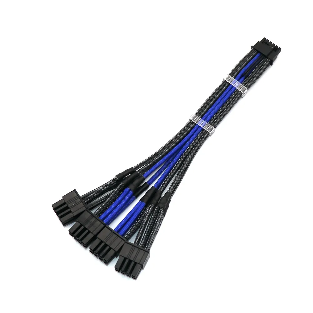 Angitu-cabo de Alimentação Personalizado para Corsair Pcie 5.0 12vhpwr 12 Mais 16pin para 4x8pin Cpu Atx Eps Psu Masculino Cabo Modular 16awg - Imagem 6