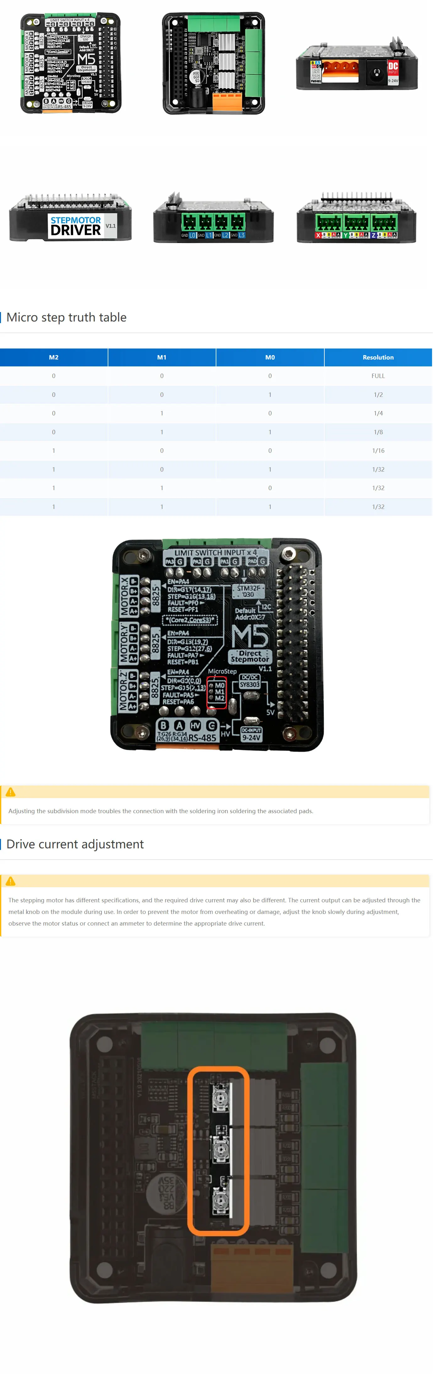 Stepmotor Driver Module v1.1 (HR8825)