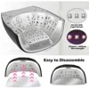 90W Rechargeable Nail Lamp with Mirror Bottom Cordless LED Light for Acrylic Nails Manicure Machine Wireless Nail UV LED Lamp 3