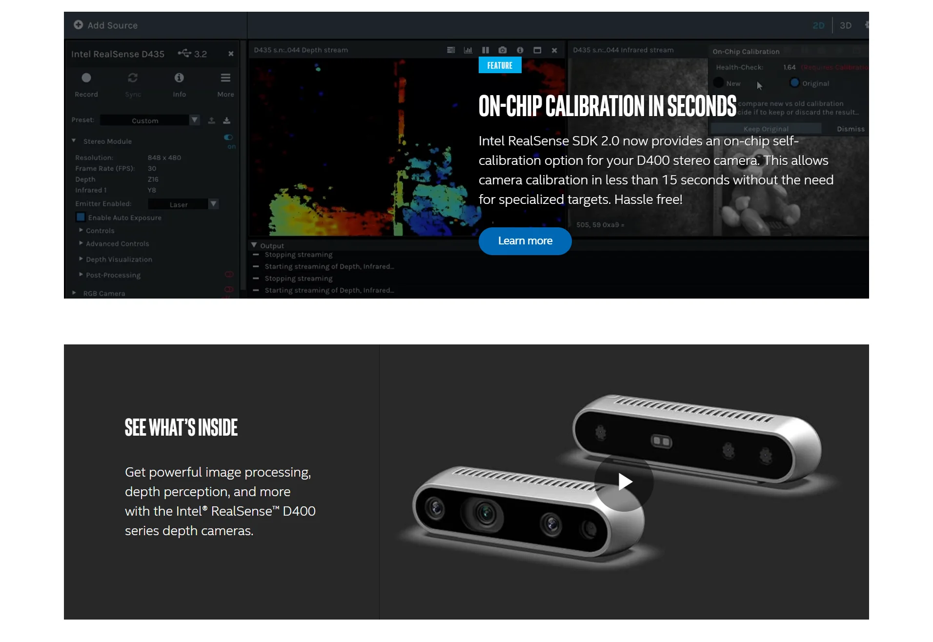 Intel RealSense Depth Camera D435