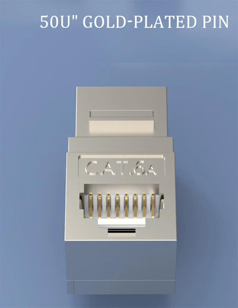 Cat 6A RJ45 커플러 90도 각도 차폐 RJ 45 암 분배기 키스톤 잭 어댑터 빈 패널 페이스 플레이트 월 플레이트